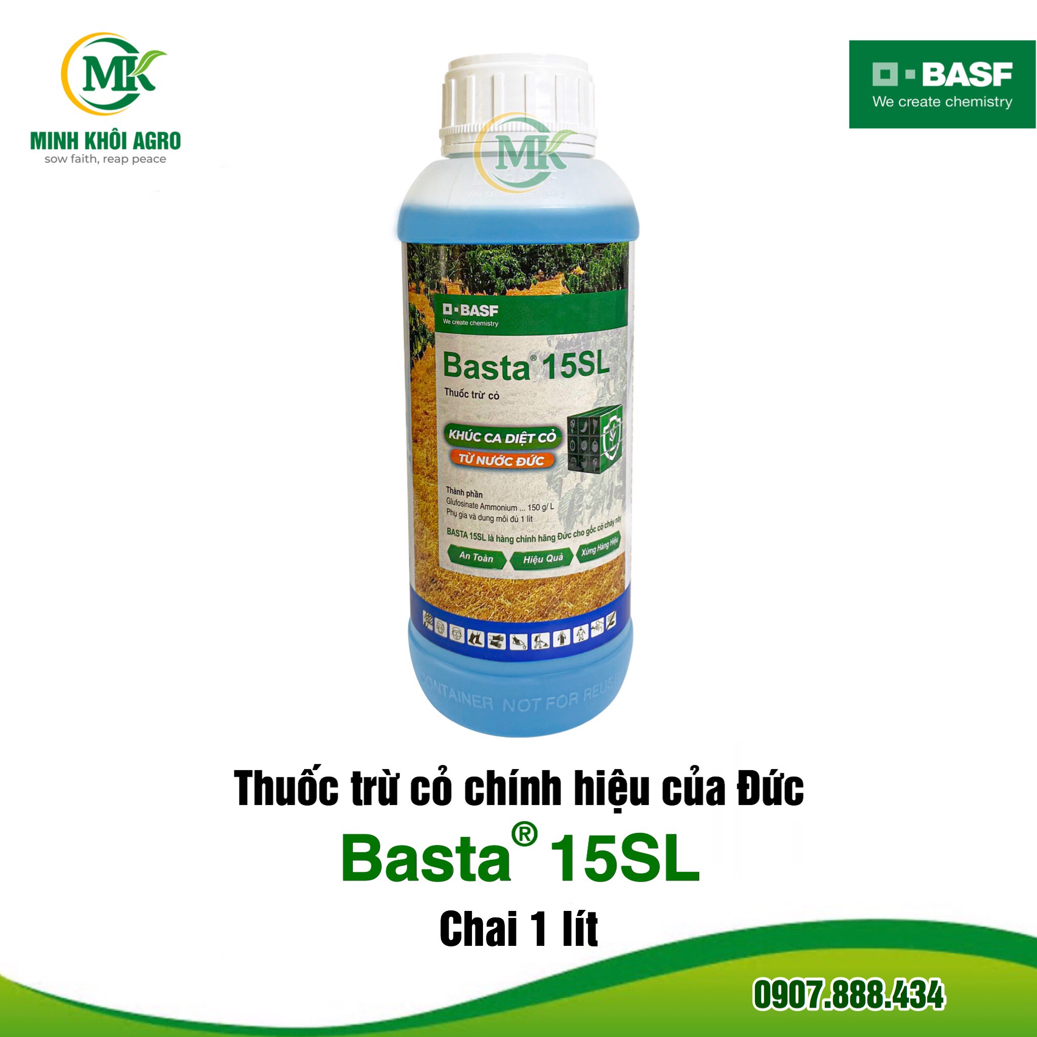 Thuốc trừ cỏ Basta 15SL - Chai 1 lít